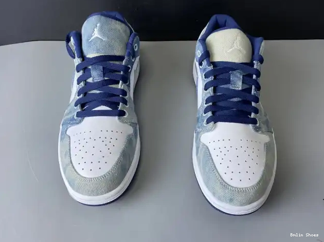 Bmlin Shoes Air Washed Denim Jordan Low CZ8455-100 1 0607